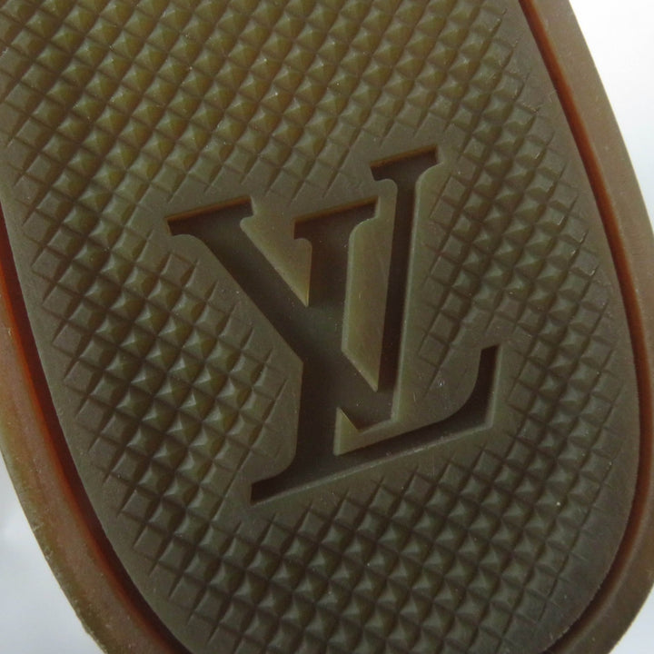 Excellent LOUIS VUITTON Knee-high boots monogram mouton Brown Suede leather 37