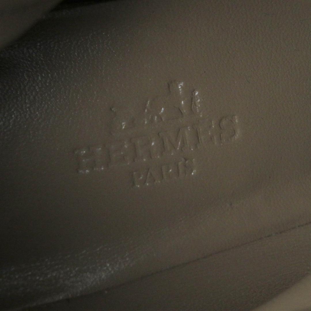 Great HERMES short boots Saint Germain kelly buckle Navy Suede leather 36.5