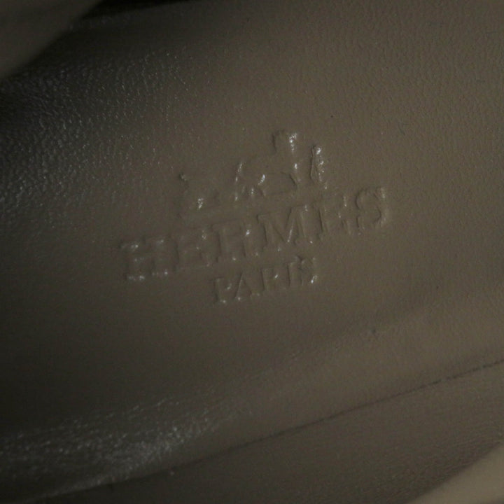 Great HERMES short boots Saint Germain kelly buckle Navy Suede leather 36.5