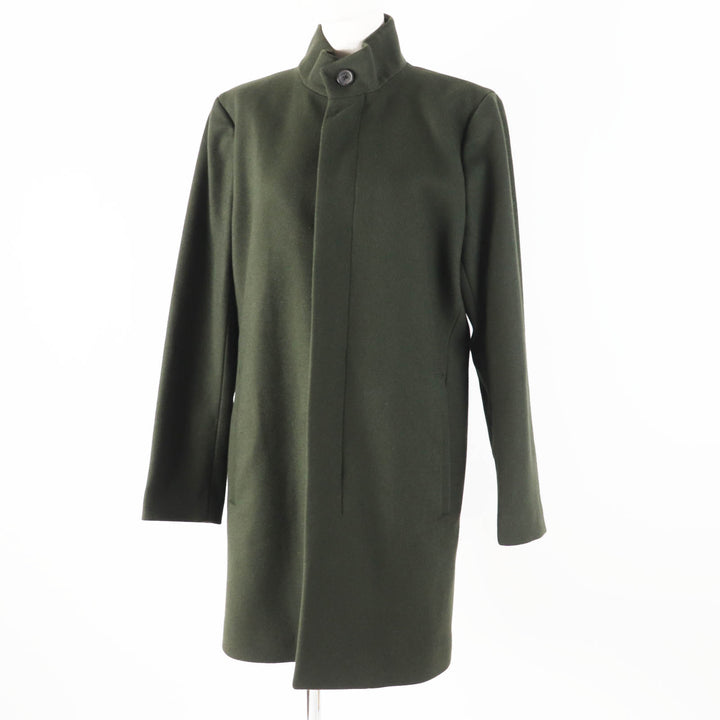 Excellent theory coat High neck khaki wool Women S 02-7409003-690-902