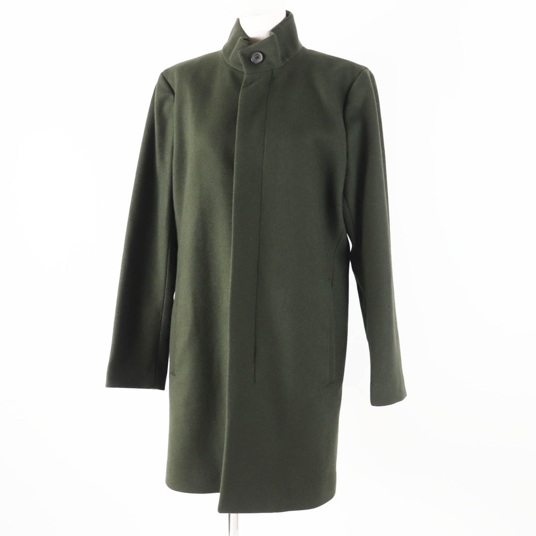 Excellent theory coat High neck khaki wool Women S 02-7409003-690-902
