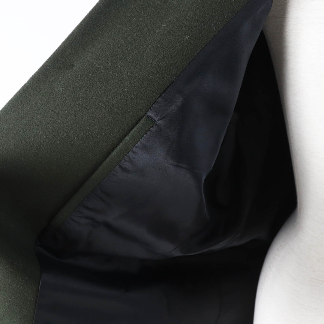 Excellent theory coat High neck khaki wool Women S 02-7409003-690-902