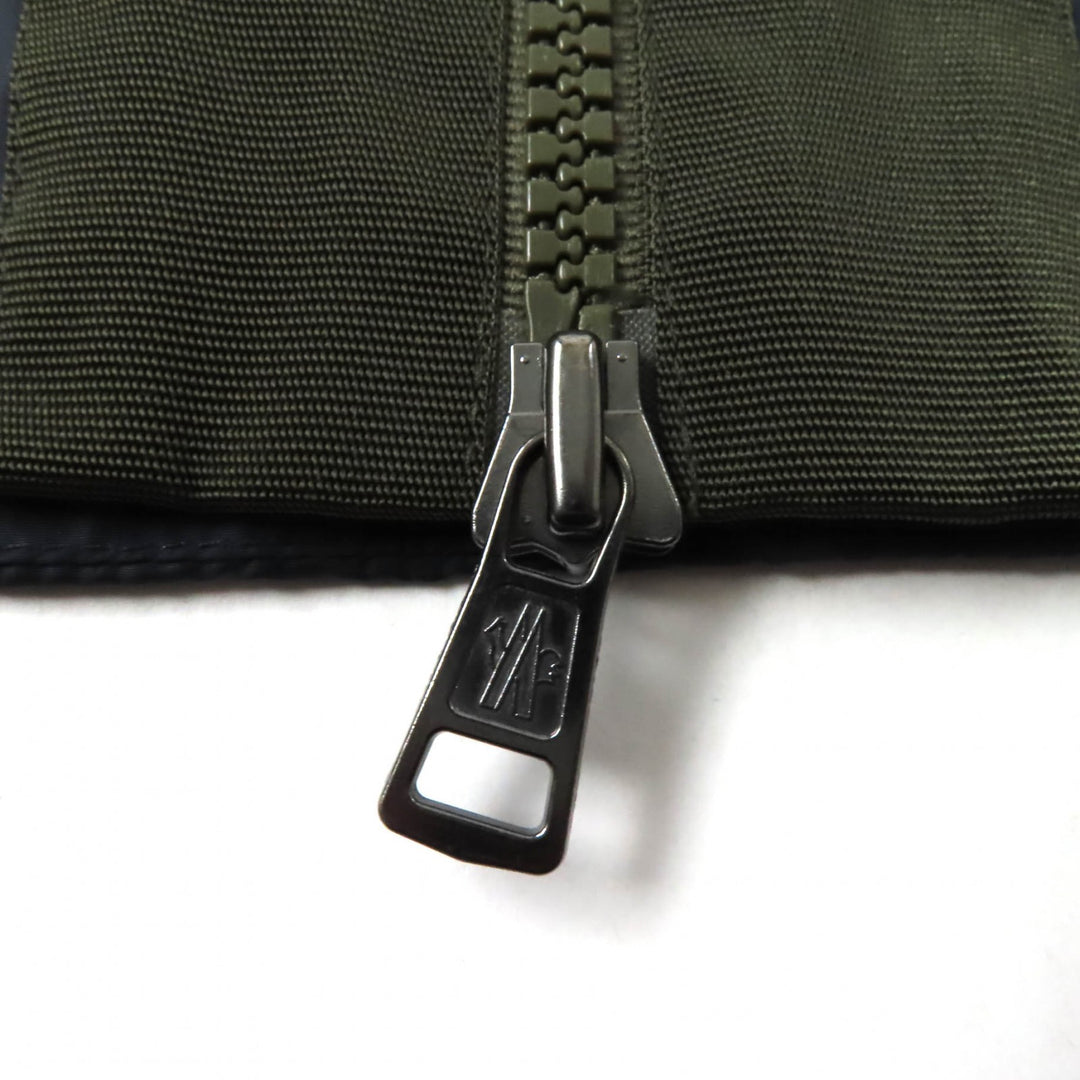 Great MONCLER Nylon jacket CAPBRETON stand-up collar, ZIP UP Navy khaki Nylon mens 2