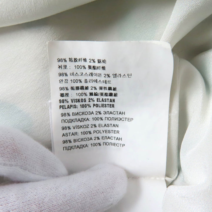 Very Good MIUMIU one piece Strawberry print ruffle collar long sleeve wrap white Viscose Women 36 MF2785