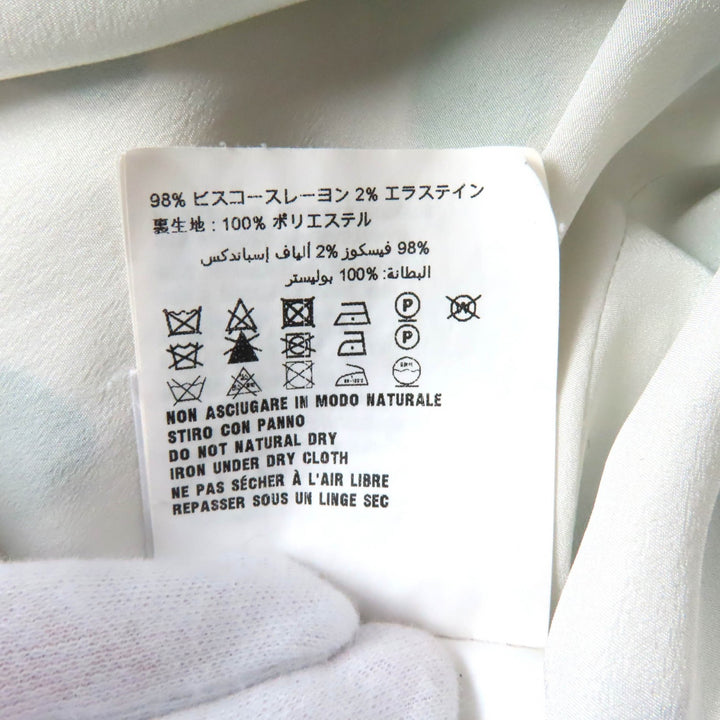 Very Good MIUMIU one piece Strawberry print ruffle collar long sleeve wrap white Viscose Women 36 MF2785