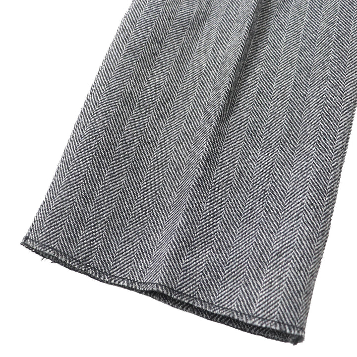 Pristine GUCCI Pants Tom Ford period herringbone pattern with leather belt Gray Women 40