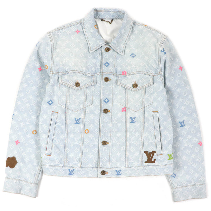 LOUIS VUITTON Denim Jacket Tyler the Creator Monogram Indigo blue cotton mens 46