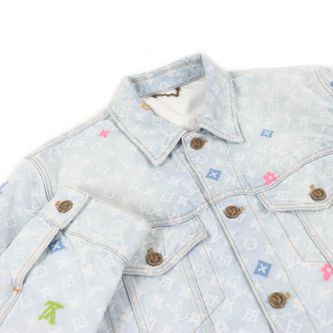 LOUIS VUITTON Denim Jacket Tyler the Creator Monogram Indigo blue cotton mens 46