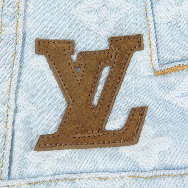 LOUIS VUITTON Denim Jacket Tyler the Creator Monogram Indigo blue cotton mens 46
