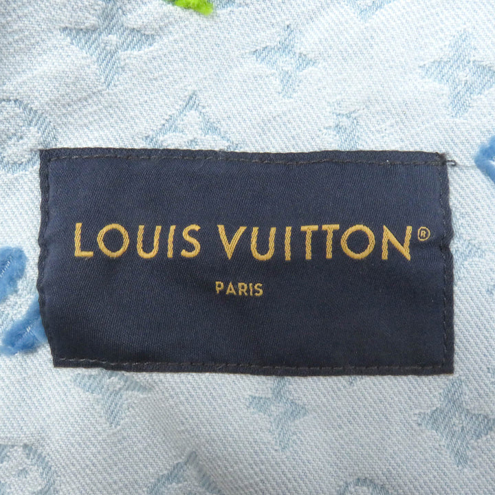 LOUIS VUITTON Denim Jacket Tyler the Creator Monogram Indigo blue cotton mens 46
