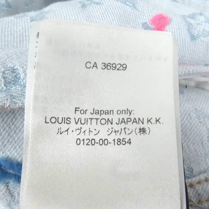 LOUIS VUITTON Denim Jacket Tyler the Creator Monogram Indigo blue cotton mens 46