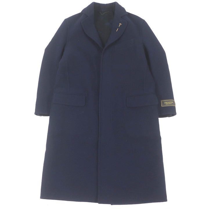 Great LOUIS VUITTON Chester coat Back monogram Navy wool mens 44 HJC55E