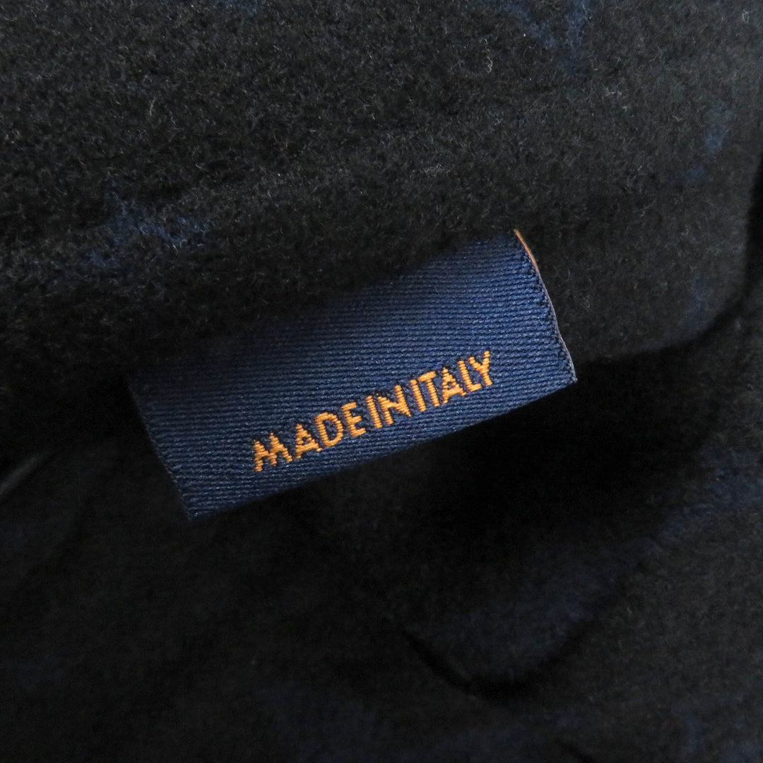 Great LOUIS VUITTON Chester coat Back monogram Navy wool mens 44 HJC55E
