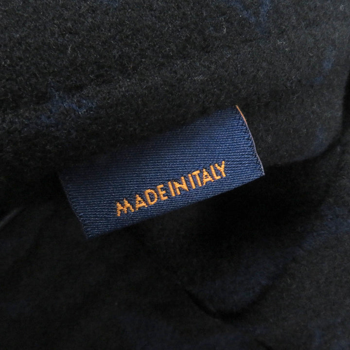 Great LOUIS VUITTON Chester coat Back monogram Navy wool mens 44 HJC55E