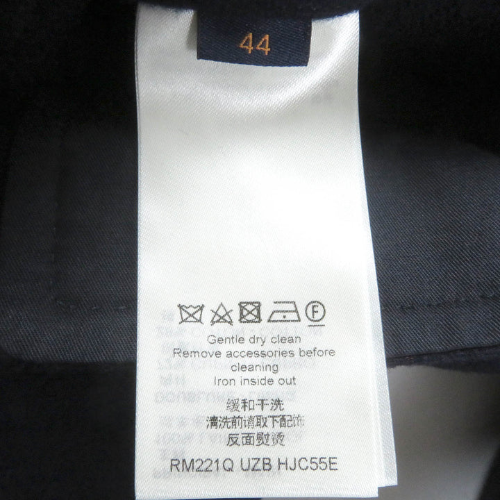 Great LOUIS VUITTON Chester coat Back monogram Navy wool mens 44 HJC55E