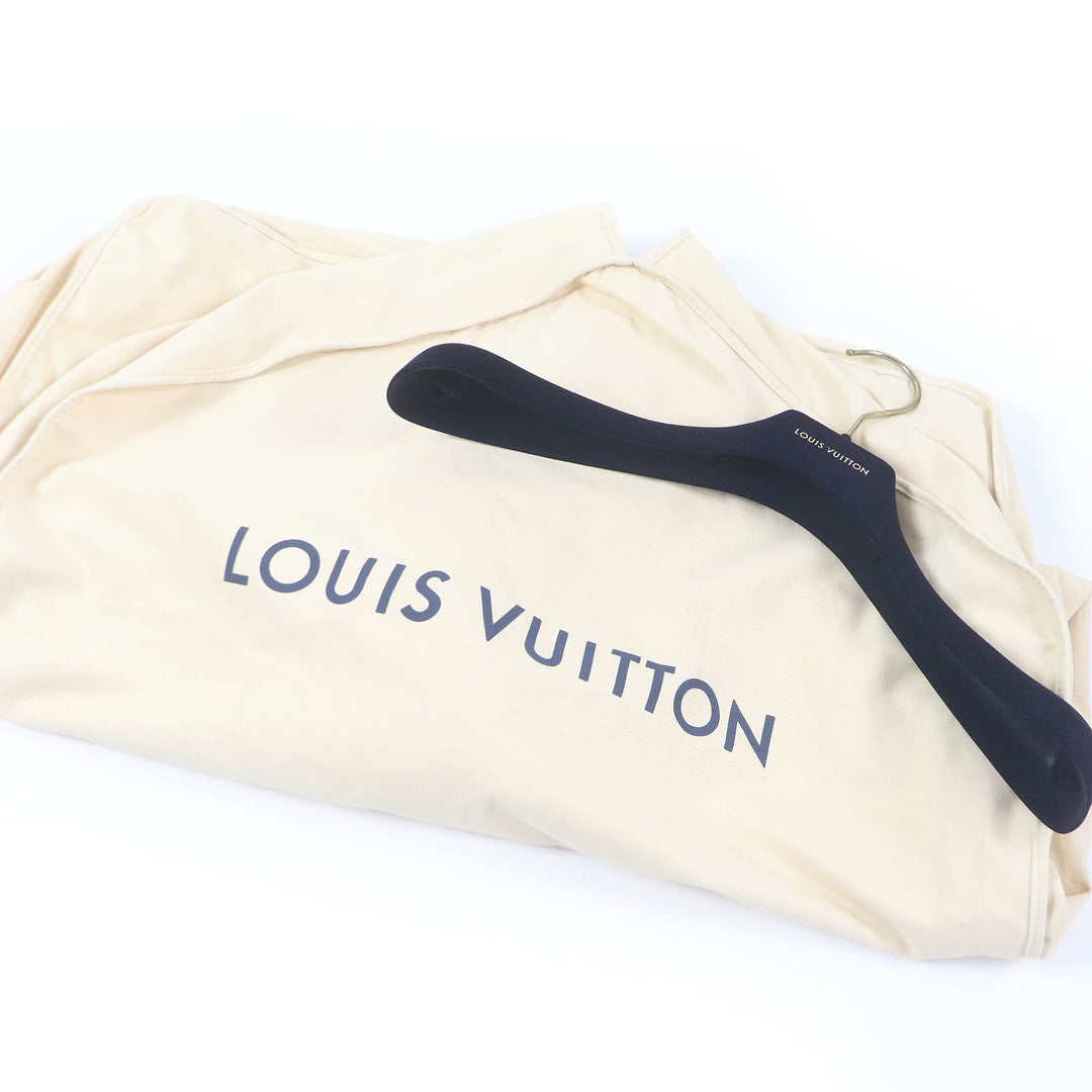 Great LOUIS VUITTON Chester coat Back monogram Navy wool mens 44 HJC55E