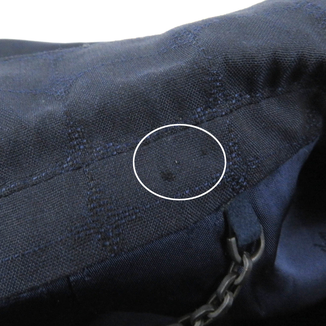 LOUIS VUITTON suit LV logo all-over pattern peak lapel single Navy mens 44