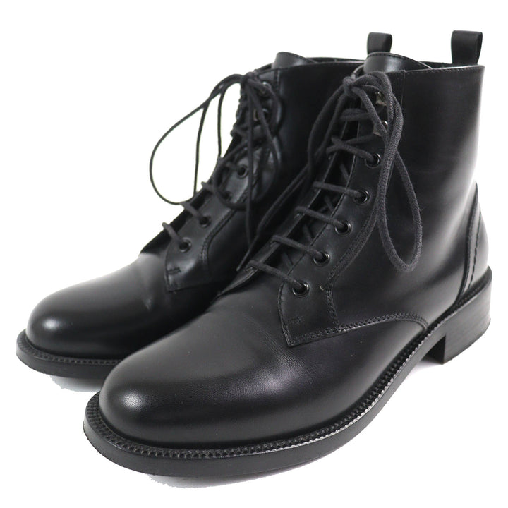 Great SAINT LAURENT PARIS short boots Lace-up Leather black Women 35.5 354530