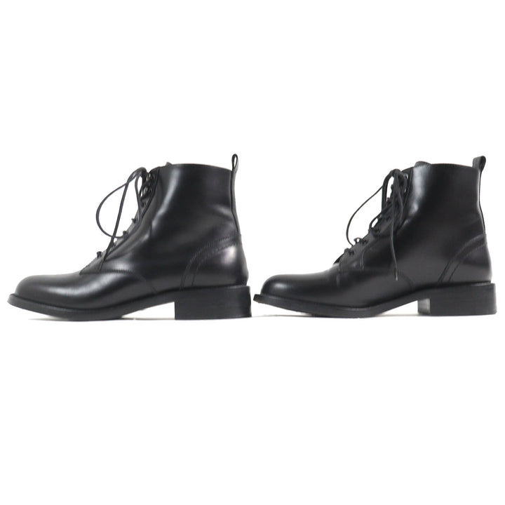 Great SAINT LAURENT PARIS short boots Lace-up Leather black Women 35.5 354530
