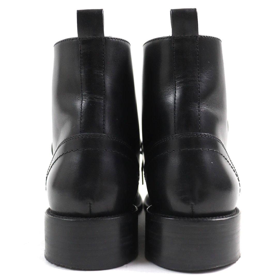 Great SAINT LAURENT PARIS short boots Lace-up Leather black Women 35.5 354530