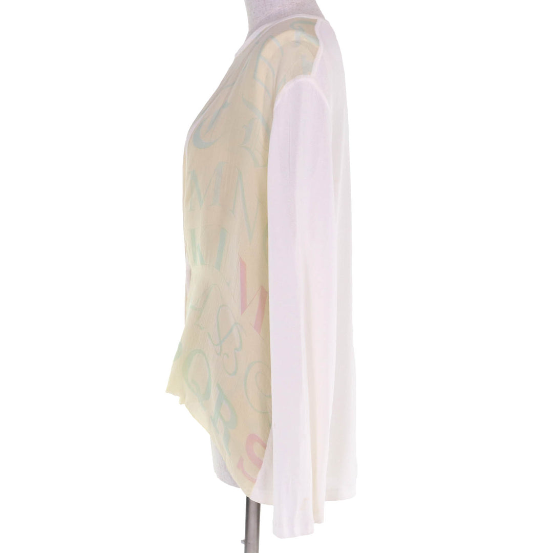 Very Good HERMES ensemble Margiela-era sleeveless cardigan Yellow white ー Women