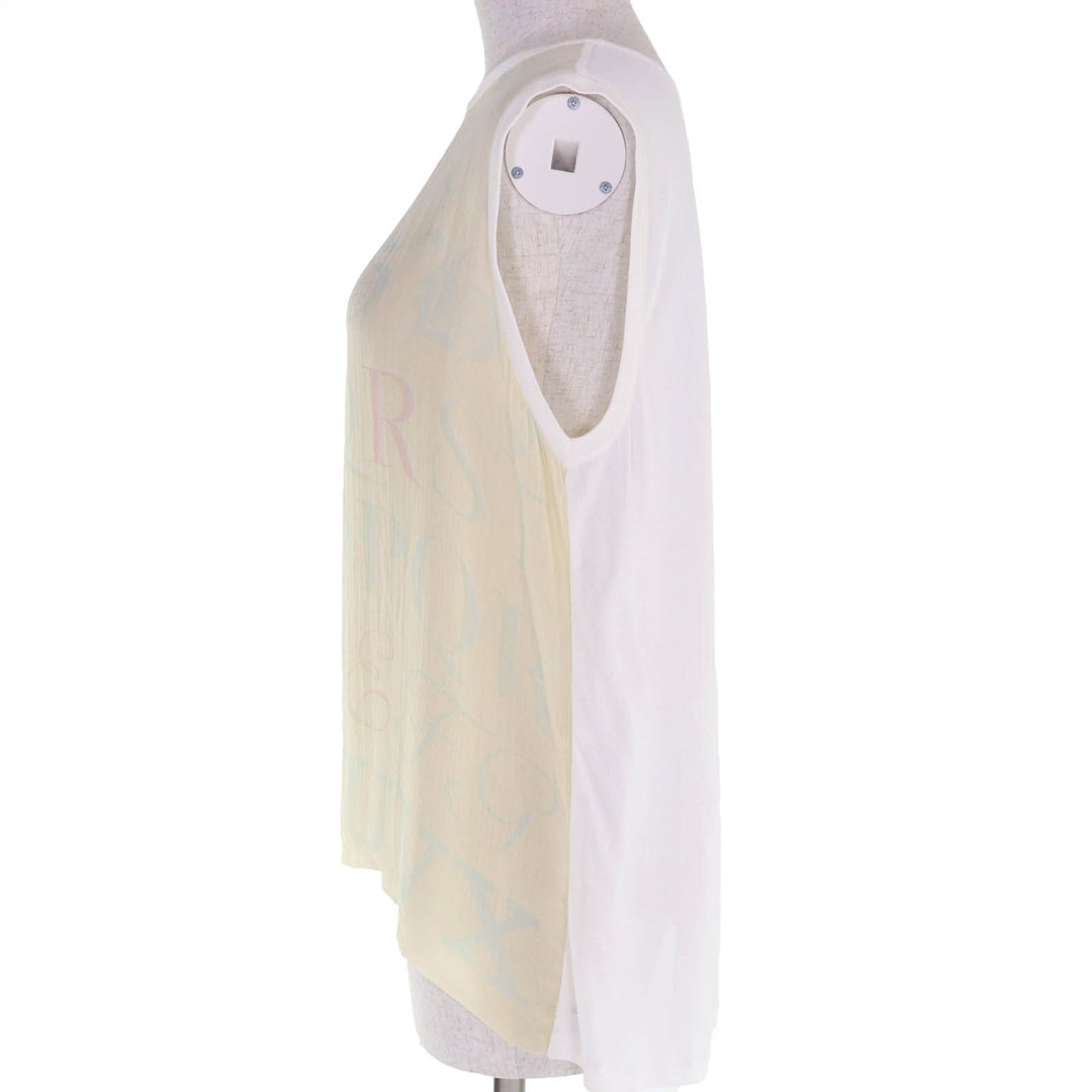 Very Good HERMES ensemble Margiela-era sleeveless cardigan Yellow white ー Women