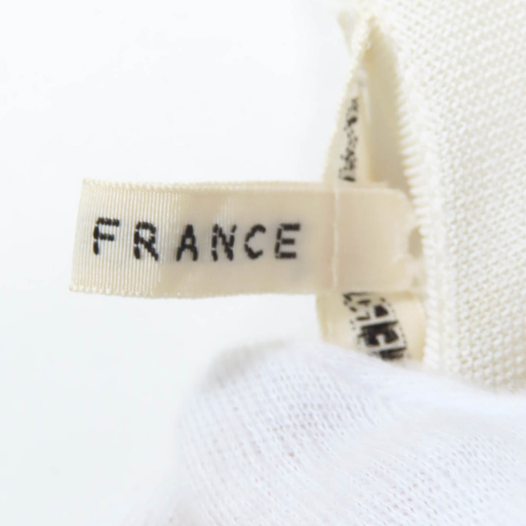 Very Good HERMES ensemble Margiela-era sleeveless cardigan Yellow white ー Women