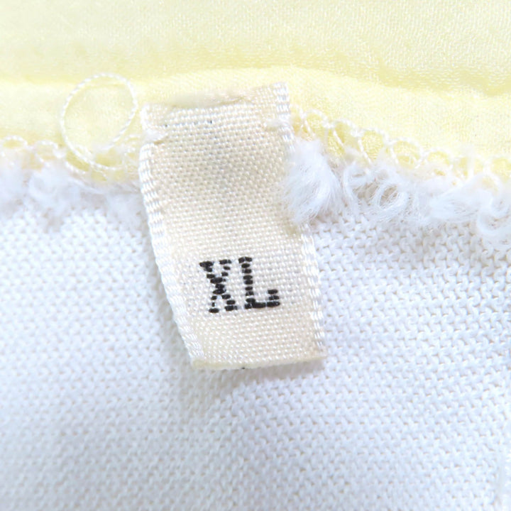Very Good HERMES ensemble Margiela-era sleeveless cardigan Yellow white ー Women