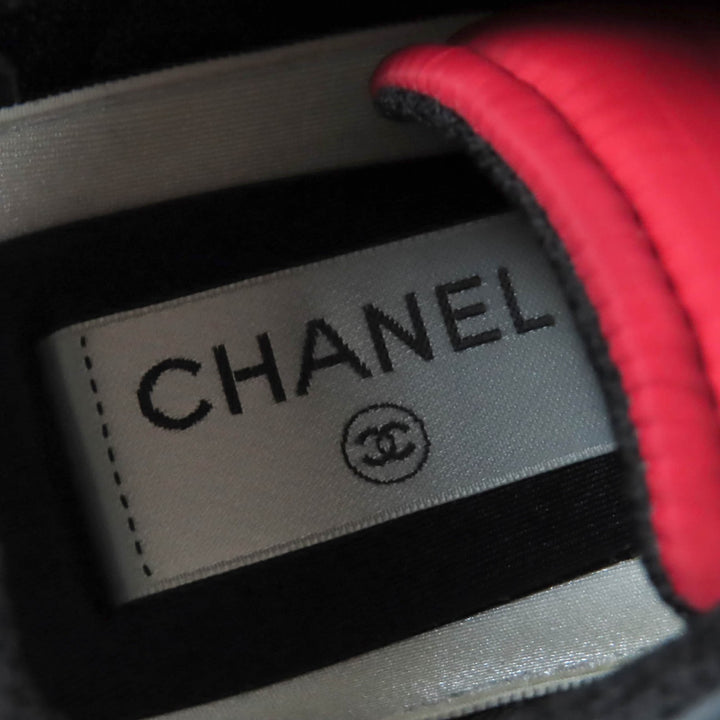 Great CHANEL sneakers Logo design COCO Mark suede leather Multi Women 35 G34086