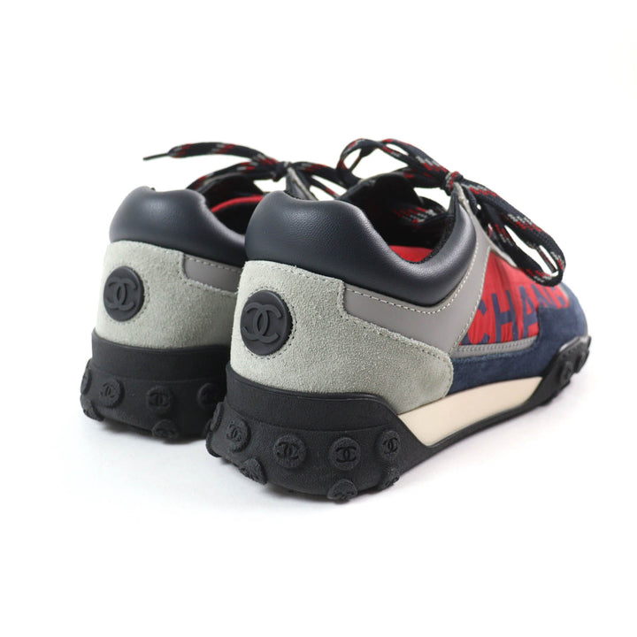 Great CHANEL sneakers Logo design COCO Mark suede leather Multi Women 35 G34086