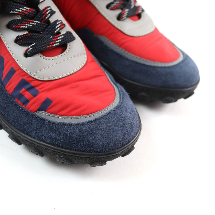 Great CHANEL sneakers Logo design COCO Mark suede leather Multi Women 35 G34086