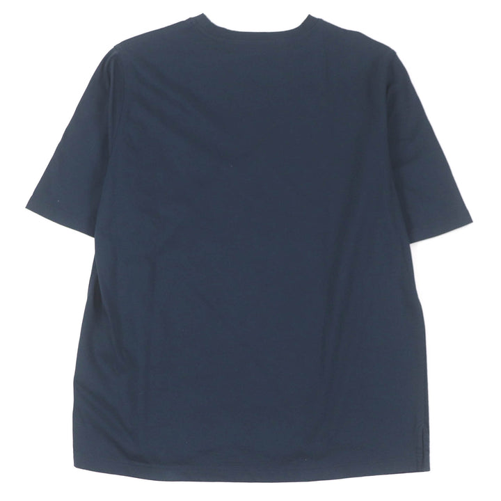 Great HERMES Short sleeve T-shirt Puzzle Eskettle Crew neck Navy cotton mens XS