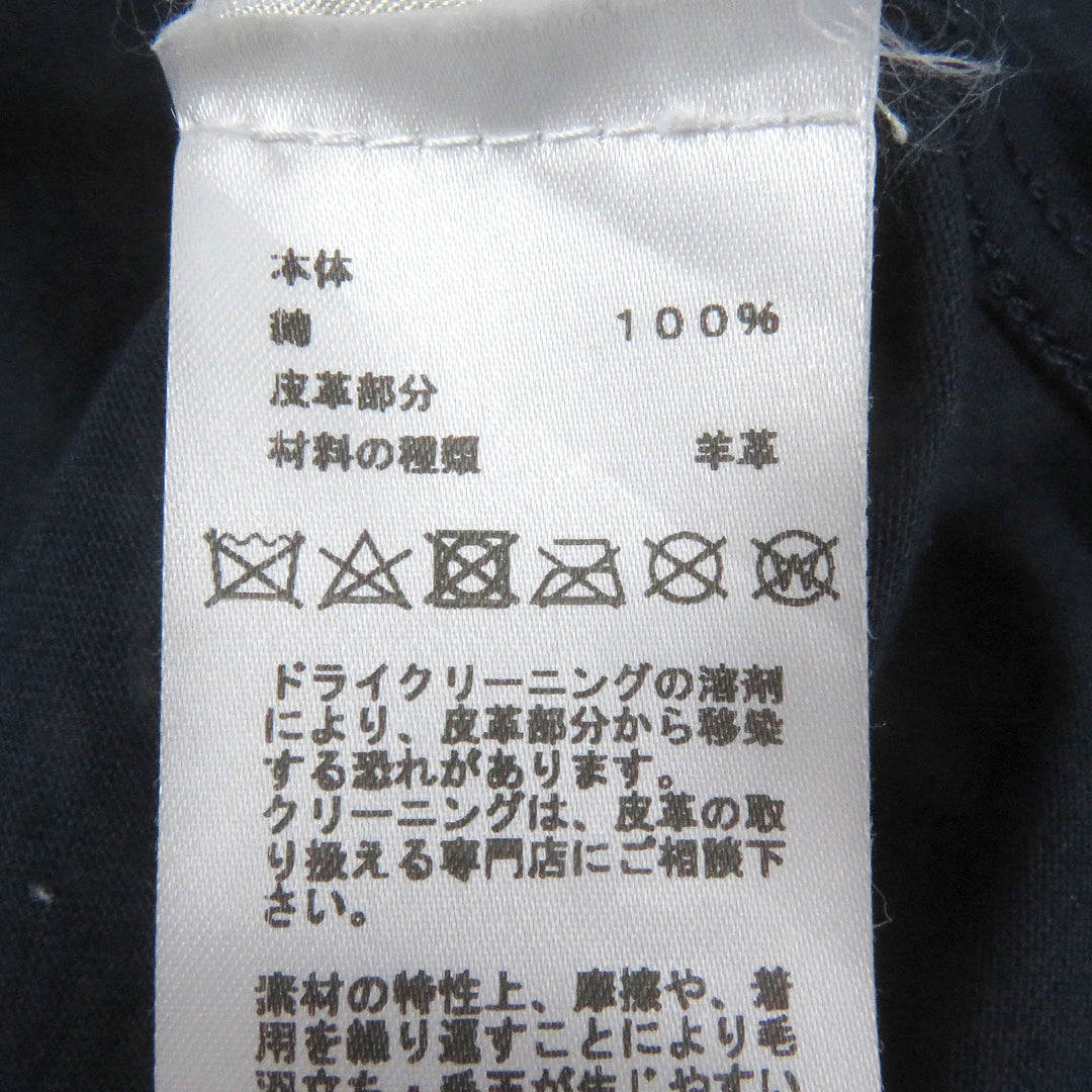 Great HERMES Short sleeve T-shirt Puzzle Eskettle Crew neck Navy cotton mens XS