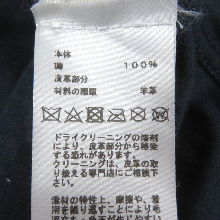 Great HERMES Short sleeve T-shirt Puzzle Eskettle Crew neck Navy cotton mens XS