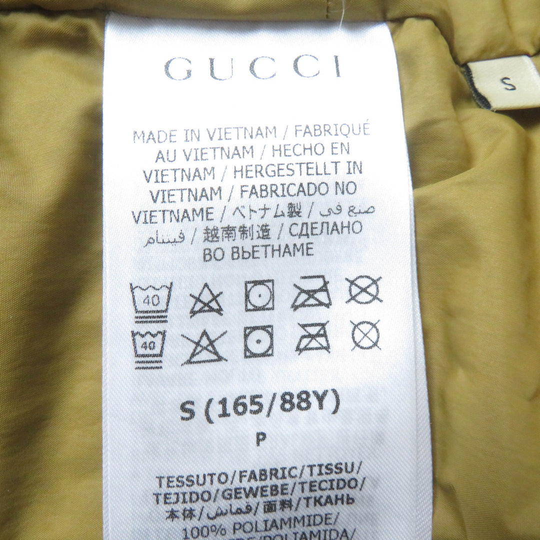Pristine GUCCI×THE NORTH FACE down coat Forest print hooded Green system Women S 663921