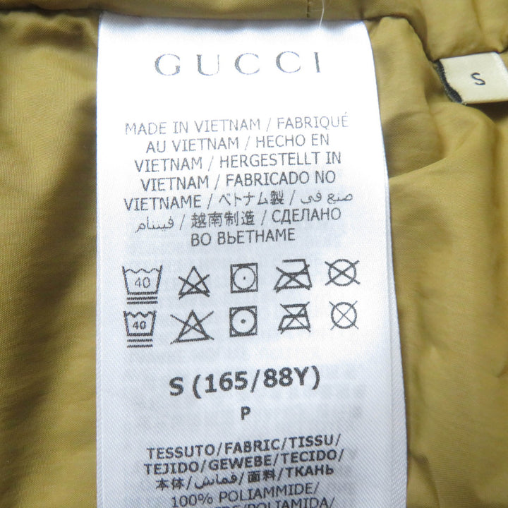 Pristine GUCCI×THE NORTH FACE down coat Forest print hooded Green system Women S 663921