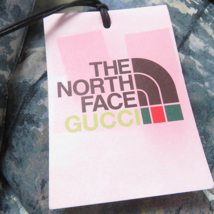 Pristine GUCCI×THE NORTH FACE down coat Forest print hooded S 663921