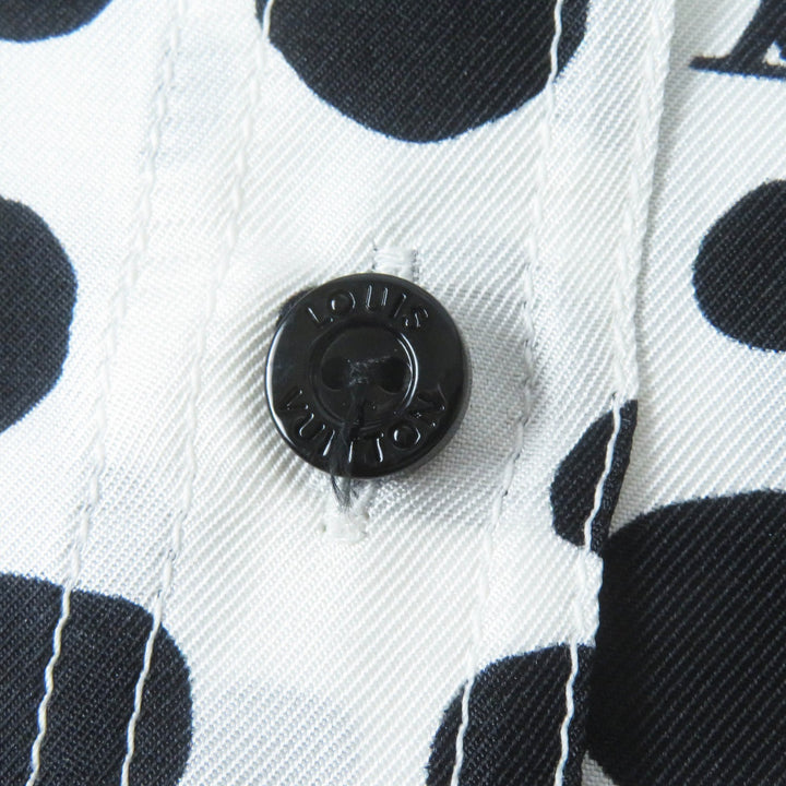 Excellent LOUIS VUITTON×Yayoi Kusama Long sleeve shirt infinity dot silk Women 36