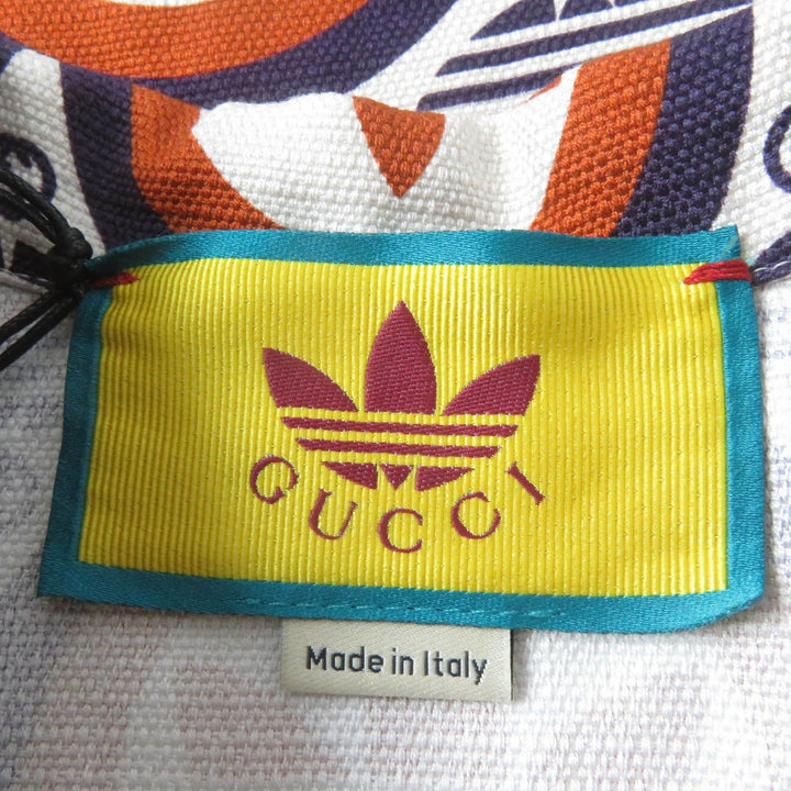 Pristine GUCCI×adidas Short sleeve shirt Trefoil logo Orange series Women 36