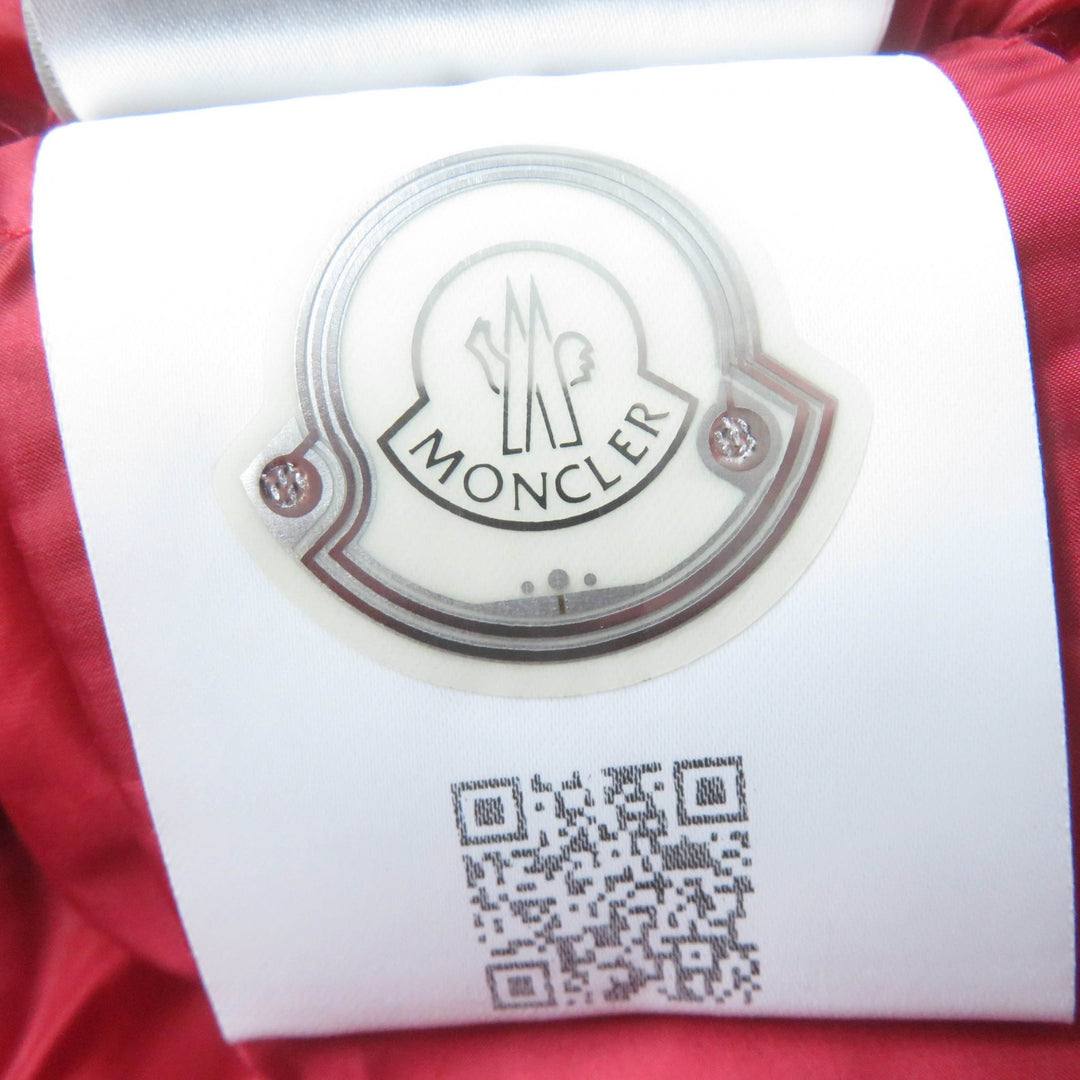 Great MONCLER Down jacket AXINITE Logo patch ZIP UP Red Nylon Women 1