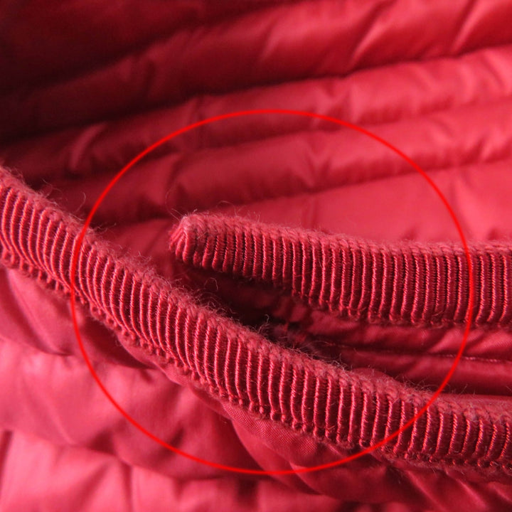 Great MONCLER Down jacket AXINITE Logo patch ZIP UP Red Nylon Women 1