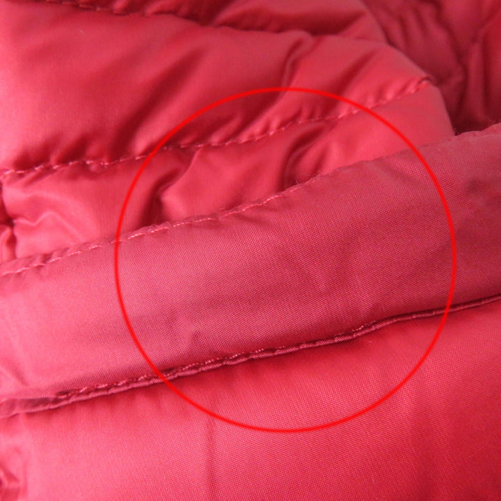 Great MONCLER Down jacket AXINITE Logo patch ZIP UP Red Nylon Women 1