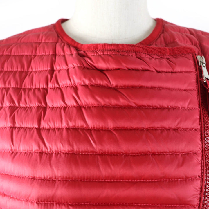 Great MONCLER Down jacket AXINITE Logo patch ZIP UP Red Nylon Women 1