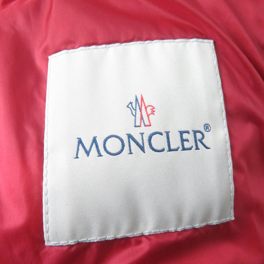 Great MONCLER Down jacket AXINITE Logo patch ZIP UP Red Nylon Women 1