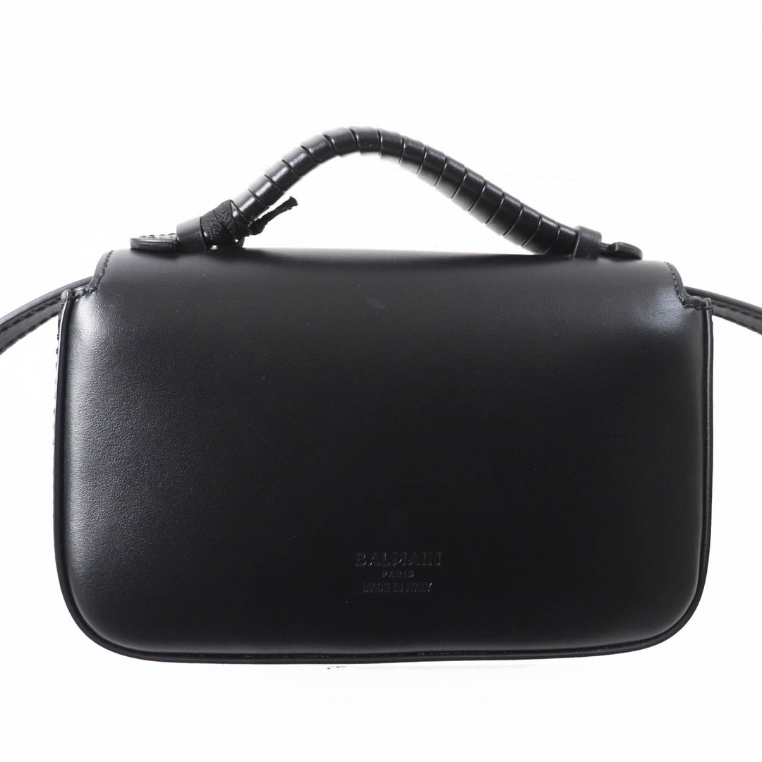 Excellent BALMAIN Shoulder Bag Bbuzz mini bag black leather Women DN1DG811
