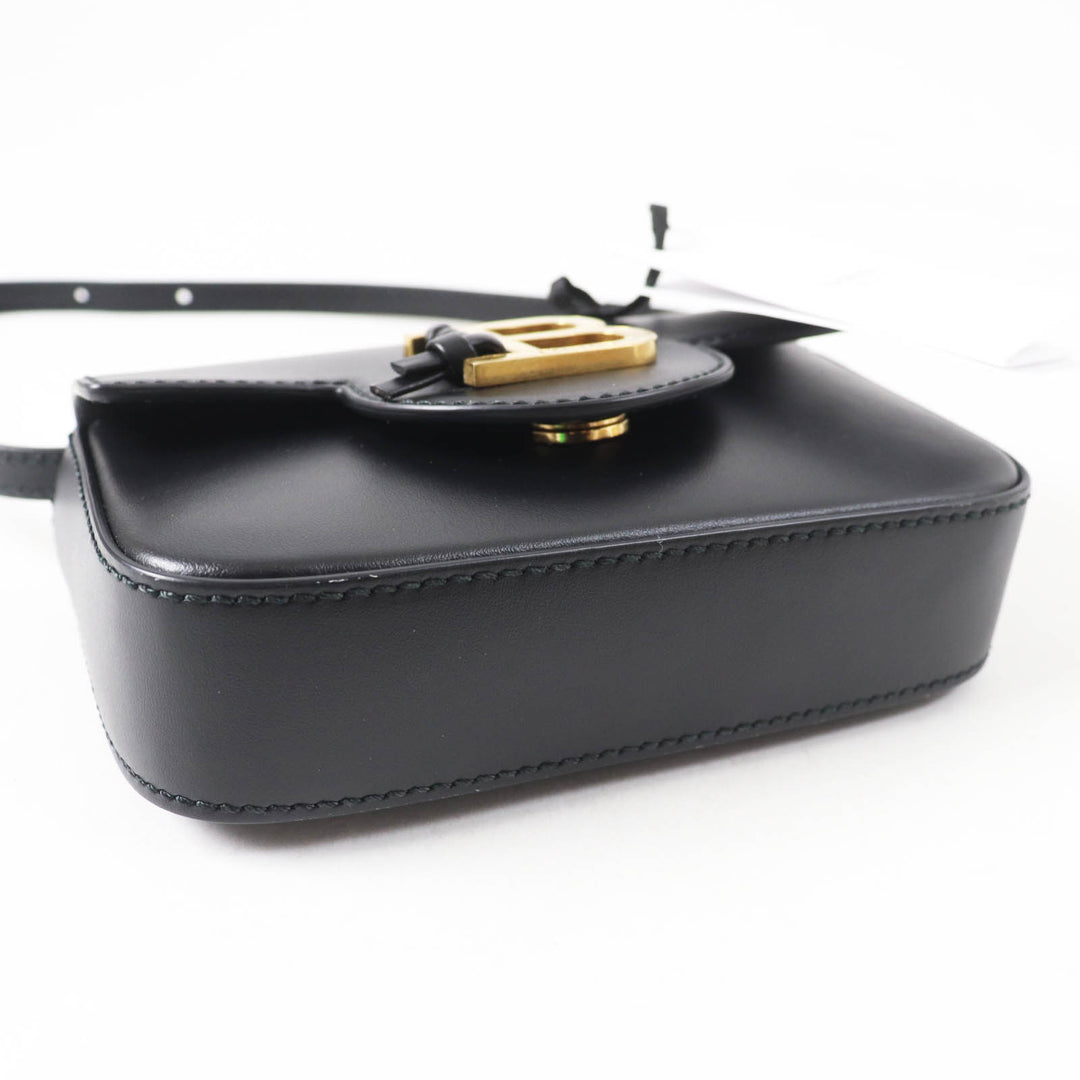 Excellent BALMAIN Shoulder Bag Bbuzz mini bag black leather Women DN1DG811