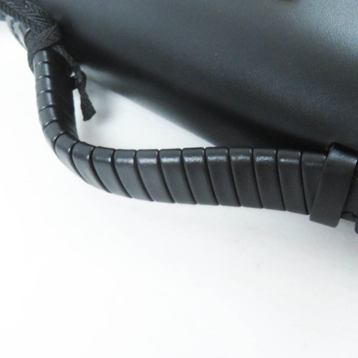 Excellent BALMAIN Shoulder Bag Bbuzz mini bag black leather Women DN1DG811