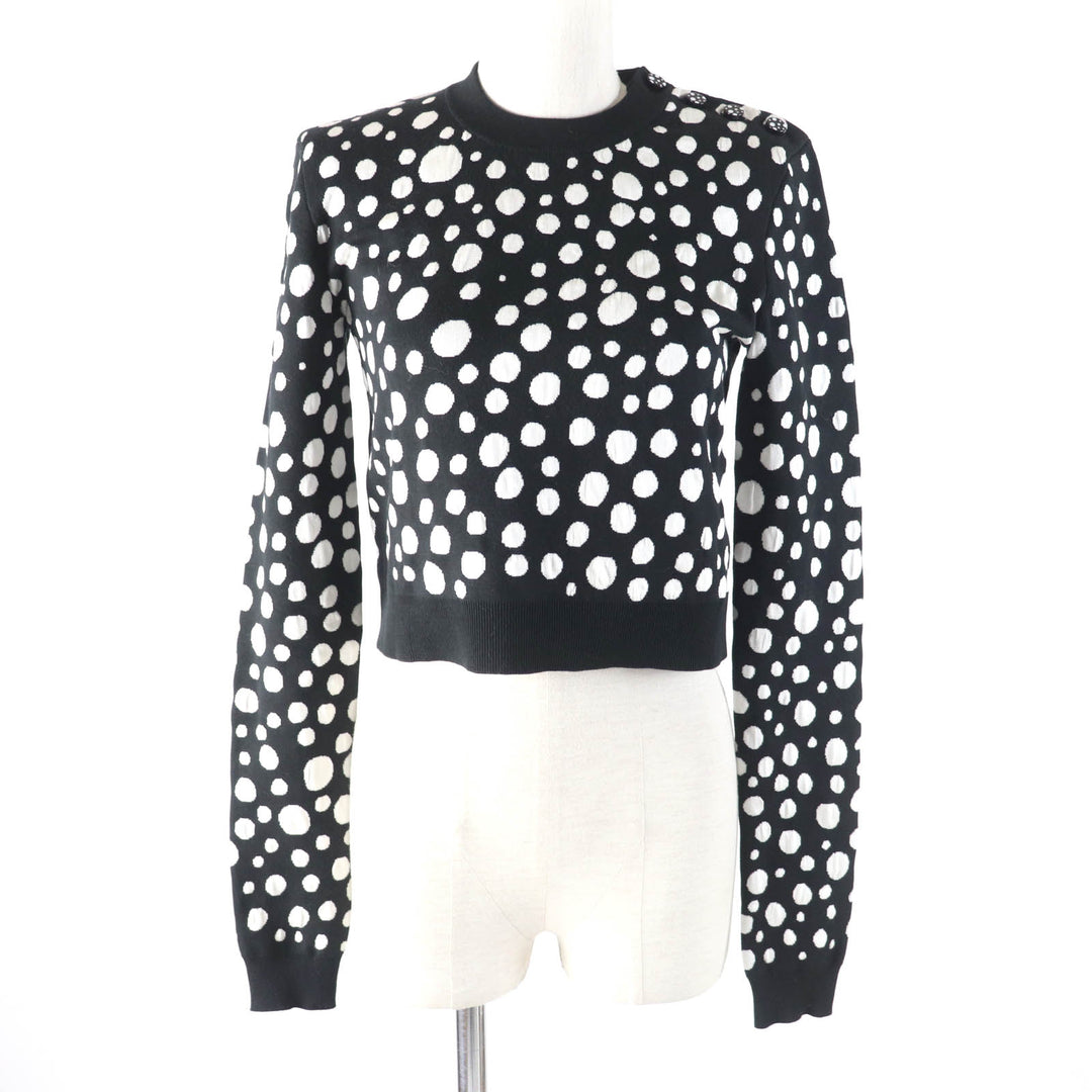 Excellent LOUIS VUITTON×Yayoi Kusama knit Infinity cropped pullover knit Women XS 1AB852