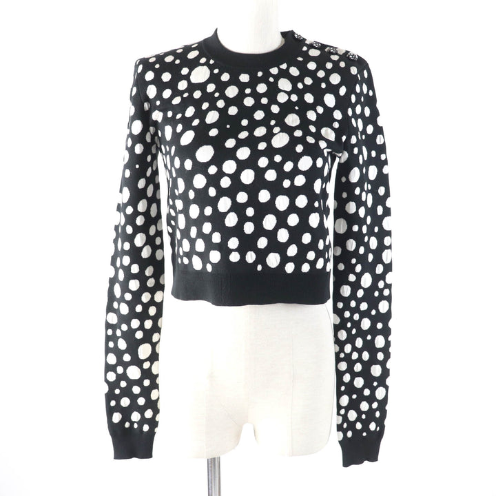 Excellent LOUIS VUITTON×Yayoi Kusama knit Infinity cropped pullover knit Women XS 1AB852