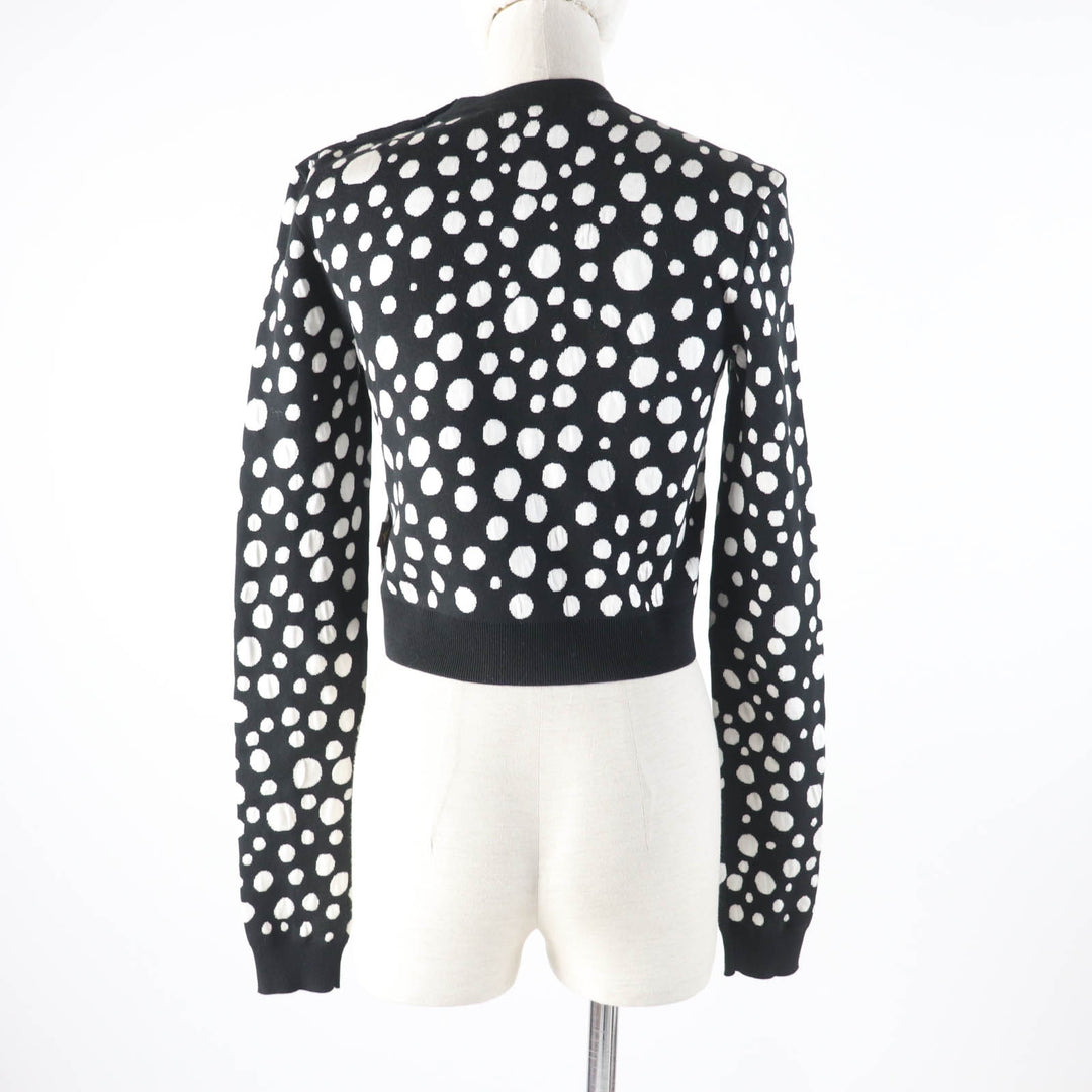 Excellent LOUIS VUITTON×Yayoi Kusama knit Infinity cropped pullover knit XS
